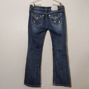 Miss Me Women's Boot Cut Jeans - Dark Blue
